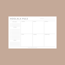 Load image into Gallery viewer, HOOLALA PULE | HAWAIIAN LANGUAGE WEEKLY PLANNER NOTEPAD