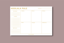 Load image into Gallery viewer, HOOLALA PULE | HAWAIIAN LANGUAGE WEEKLY PLANNER NOTEPAD
