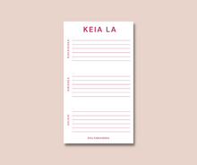 Load image into Gallery viewer, KEIA LA | NOTEPAD - ROSE GOLD
